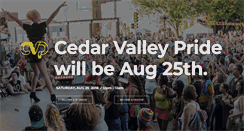 Desktop Screenshot of cedarvalleypride.com