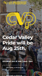 Mobile Screenshot of cedarvalleypride.com