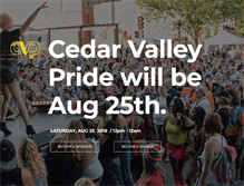 Tablet Screenshot of cedarvalleypride.com